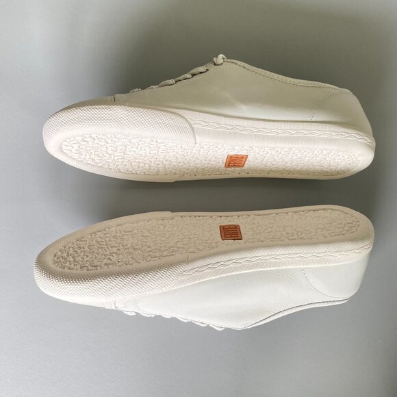 FRYE Women's Leather Mindy Lace Up Ivory Sneakers 9 New - Picture 8 of 11